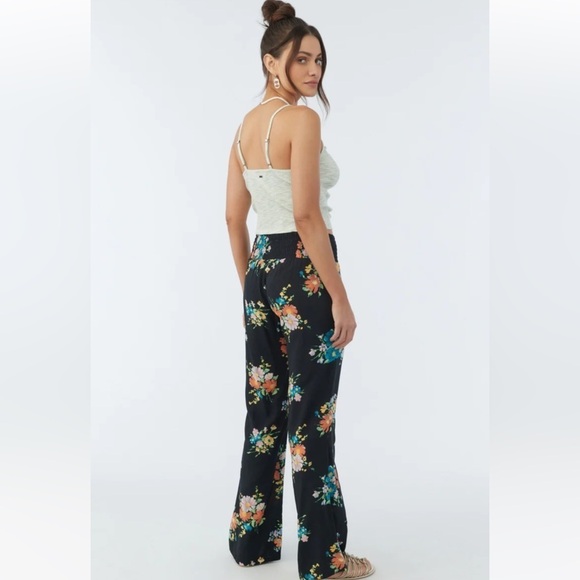 🔆O’Neill🔆 JOHNNY CORALINA WIDE LEG BEACH PANTS FLORAL elastic waist - Picture 13 of 15